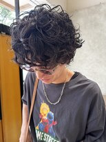 シベル(sibell)&nbsp;メンズマッシュツーブロックシースルーマッシュウルフパーマ