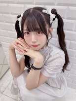 リルミー ミュエナ 大須 矢場町(Lilme myuena)&nbsp;着物ヘア/大人ガーリー/ダークアッシュ/似合わせカット/名古屋