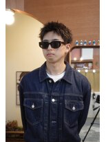 エディ(Edy)&nbsp;メンズスパイキーショート刈り上げツイストピンパーマ眉毛カット