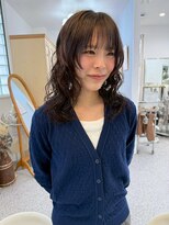 ロマーリ(LOMARLIE)&nbsp;ニュアンスパーマ/ラフウェーブ/レイヤーパーマオリーブベージュ