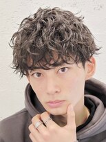 フィフス 大分(fifth)&nbsp;大分シャドウパーマメンズカットラウンドマッシュツーブロック