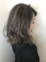 アヴァンス 深井店(AVANCE.)&nbsp;バレイヤージュ×グレージュ×大人ウェーブ