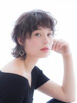 ノブ ヘアデザイン 弘明寺店(NOB hairdesign) ［NOB弘明寺店］黒髪 モードボブウルフ風　デジタルパーマ