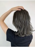 グレージュ×バレイヤージュ