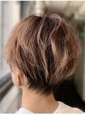【札幌G grow】バレイヤージュ立体ショート◎20代30代40代