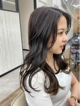 ナンバー デセオ 吉祥寺(N° deseo) 大人かわいいくびれミディラベンダーインナーカラー