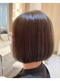 ショートボブ＊20代30代40代＊ショコラベージュ1【ZinaCENTRAL】
