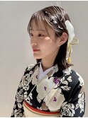 静岡/清水/卒業式ヘアセット&メイク&袴着付