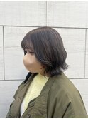【AnFye】切りっぱなしボブ×グレージュカラー♪