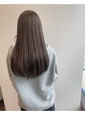 柔らかアッシュグレージュカラー