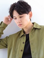 ヘアサロンガリカアオヤマ(hair salon Gallica aoyama) 【Gallica】センターパート/くせ毛風パーマ/簡単スタイリング
