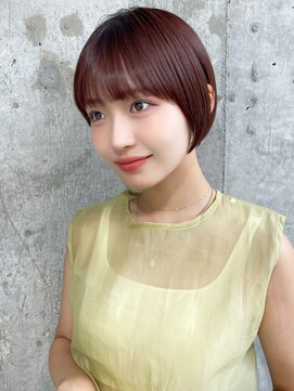 シー バイ ロンド 新宿(Sea by Lond) イメチェン×ピンクベージュ[アンブレラカラー/前髪]