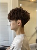 MEN’S HAIR マッシュパーマアッシュブラックカルマパーマ