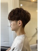 ソイクフ(SOY KUFU)&nbsp;MEN’S HAIR マッシュパーマアッシュブラックカルマパーマ