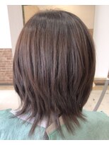 カットハウス はさみの部屋&nbsp;大人ウルフ/レイヤー/髪質改善/モカベージュ/前髪あり