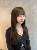 レイヤースタイル10代20代プルエクステ姫カット