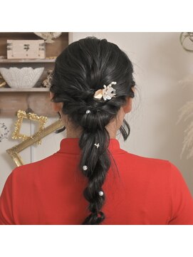 ヘアーデザイン グロウ(hair design Grow) シンプルでかわいいおろし編み☆