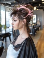 アルトリスト(Altruist Aging×HAIR&SPA)&nbsp;☆オリーブグレーココアベージュ小顔クラゲヘアー/黒髪/着物ボブ