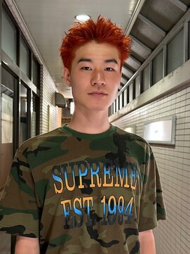 ケンジオム(KENJE HOMME) スパイキーショート×ハイトーンカラー