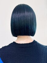 アイティーバイアルバム 松戸店(IT by ALBUM)&nbsp;黒髪ネビージュ透明感カラーワンレンボブルフ_ba530631