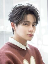 オーシャントーキョー 渋谷神南(OCEAN TOKYO) フェザー人気ツーブロック黒髪ビジネスセンターパート