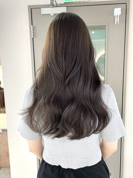 キャンバス バイ ネオリーブ 横浜西口(Canvas by neo.) セミロングくびれレイヤー韓国ヘアオリーブベージュ【横浜市】