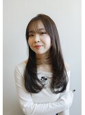 小顔レイヤーカット☆韓国ヘア☆透明感グレージュカラー
