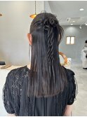 ハーフアップカチモリ