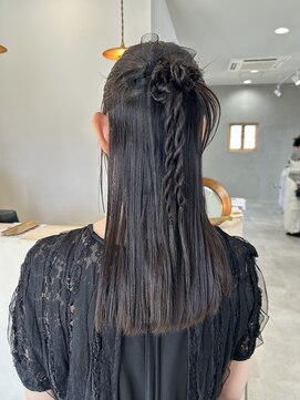 ミュゼプリュム(Musee plume) ハーフアップカチモリ