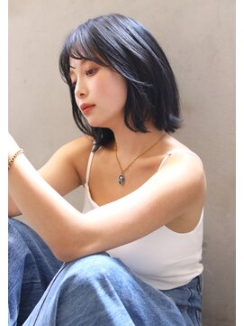 マルフェ 天王寺(marfe) 【marfe】大人ボブ_黒髪スタイル_ミディアムsi