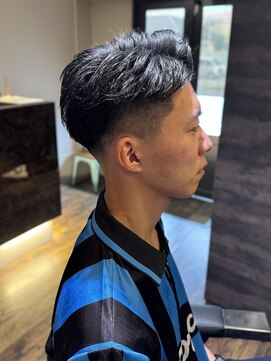 エクファフォーメン(EX-FA FOR MEN) サーフカール/スパイキーショート/ブルーブラック/瀬田