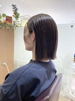 エル バイ ファースト(L by first)&nbsp;【L by first】秋色、耳掛け切りっぱなしボブ