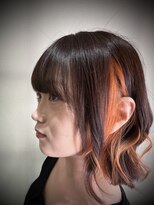 モナン 渋谷(Monan)&nbsp;ボブ×カシスオレンジイヤリングカラー