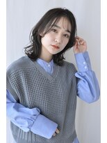 トリッカ 銀座(tricca)&nbsp;ミディアム/顔まわりレイヤー/ナチュラル/こなれヘア