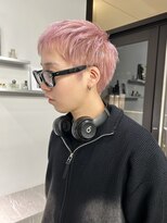 ステン(sten) クリアピンク×スパイキーショート