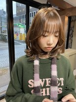 ロアバイチェリーコークウブ(Loa by CHERRY COKE ubu)&nbsp;レイヤーロブとミルクティーブラウン