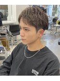 仙台メンズショート刈り上げスパイキーツイストスパイラルパーマ