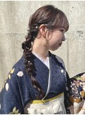 サイド編みおろし