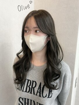 ソア 並木坂(Soa) オリーブカラー/透明感カラー/レイヤー/熊本/上通り/並木坂/sae