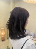 【snuw mina】レイヤーカット/透明感カラー/オリーブグレー