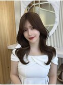 韓国風くびれレイヤー×シースルーバング