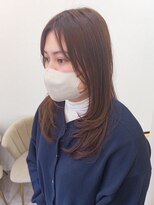 ムクヘアー(muk hair) 【骨格補正】くびれフェイスレイヤー × ナチュラルブラウン