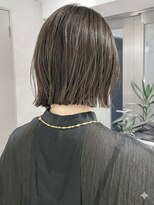 ピークス 渋谷店(Peaks) グレージュブラウン/ミディアムレイヤー/韓国巻き/顔周りカット