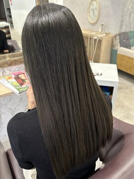 キャパ セントラル 天神 大名店(CAPA central) オリーブブラウン 透明感カラー 髪質改善 艶髪 10代 20代