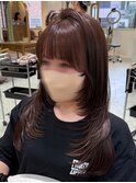 ハッシュカット＊顔周りレイヤー/千葉駅/MINA