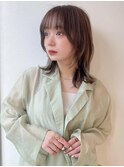 イメチェン☆顔周りが可愛いウルフヘア！