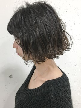 ブルーフェーセス 表参道(blue faces) 『bluefaces』グレーグラデーション＆とろみウエーブ