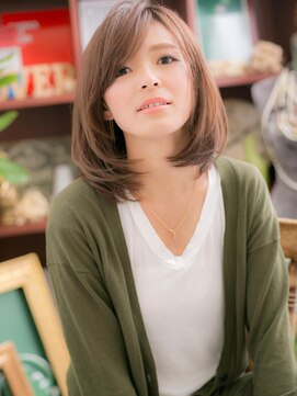 カバーヘア ブリス 大宮西口(COVER HAIR bliss) *bliss大宮*斜めバングと透け感カラーで小顔に☆大人ボブb!