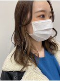 インナーカラー×ミルクティー