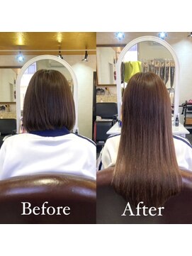 プルクローム(PULL CHROME) 【プルエクステ】ボブは馴染ませカットがオススメ/馴染ませ